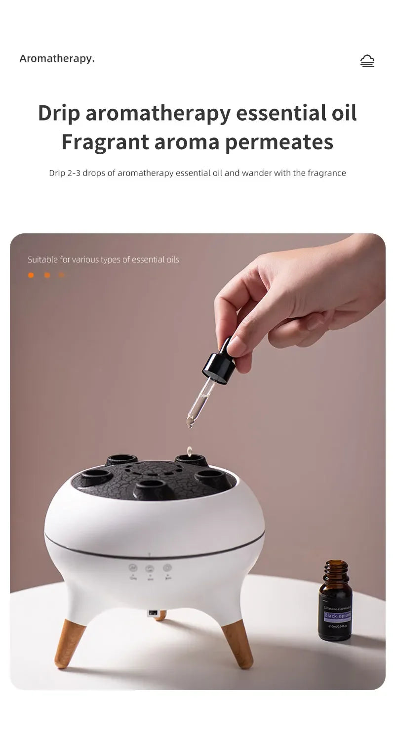 クラゲアロマ加湿器™｜250ml 超音波ディフューザー リモコン・7色LED搭載