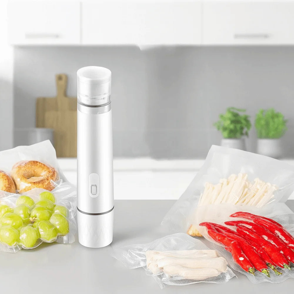 ミニ真空シーラー – 保存・節約・便利さをワンクリックで実現!