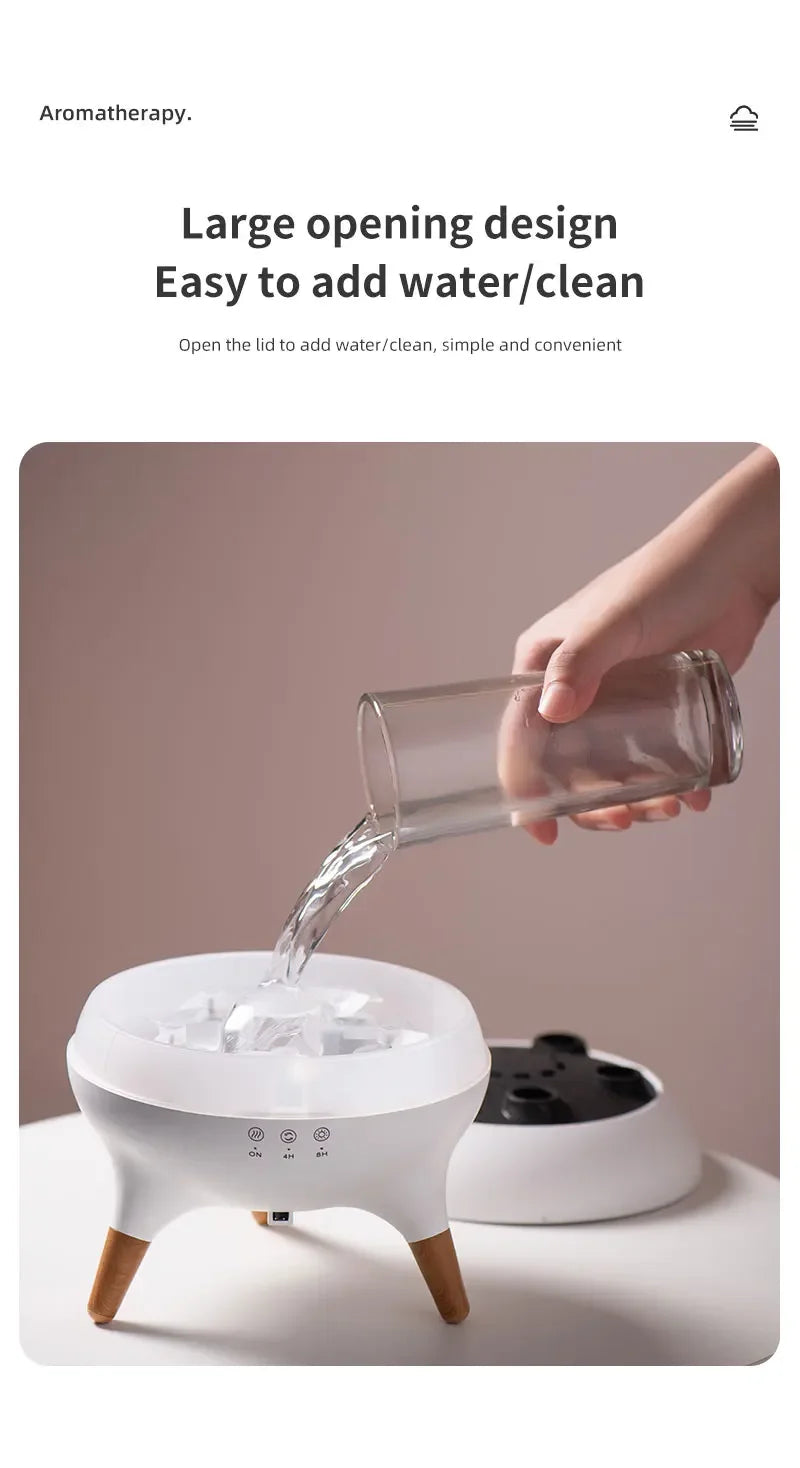 クラゲアロマ加湿器™｜250ml 超音波ディフューザー リモコン・7色LED搭載